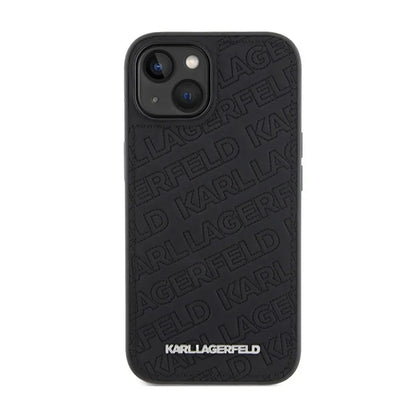 Karl Lagerfeld Quilted K Pattern – „iPhone 15 Plus“ dėklas (juodas)