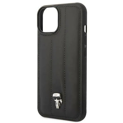 Karl Lagerfeld Quilted Puffy Ikonik Piin - dėklas iPhone 14 (juodas)