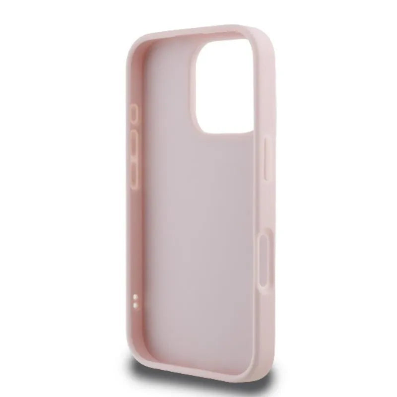 Karl Lagerfeld Quilted Signature – dėklas, skirtas iPhone 16 Pro (rožinės spalvos)