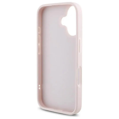 Karl Lagerfeld Quilted Signature – Dėklas, skirtas iPhone 16 (rožinis)