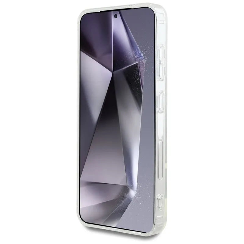 Karl Lagerfeld Rhinestones Karl Head Logo – Dėklas, skirtas Samsung Galaxy S25 (skaidrus)