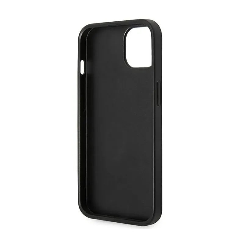 Karl Lagerfeld Saffiano Choupette Head Patch dėklas – dėklas, skirtas iPhone 14 Plus (juodas)