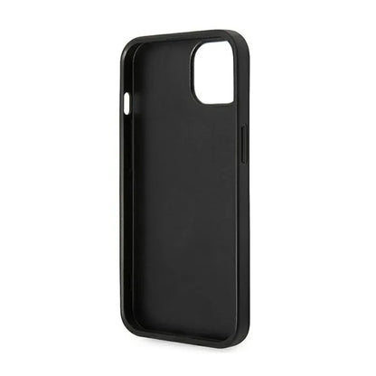Karl Lagerfeld Saffiano Choupette Head Patch dėklas – dėklas, skirtas iPhone 14 Plus (juodas)