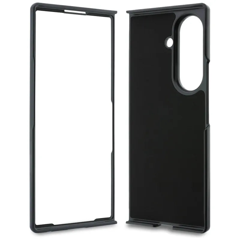 Karl Lagerfeld Saffiano Karl & Choupette Pin dėklas Samsung Galaxy Z Fold 8 Ultra telefonui (juodas)