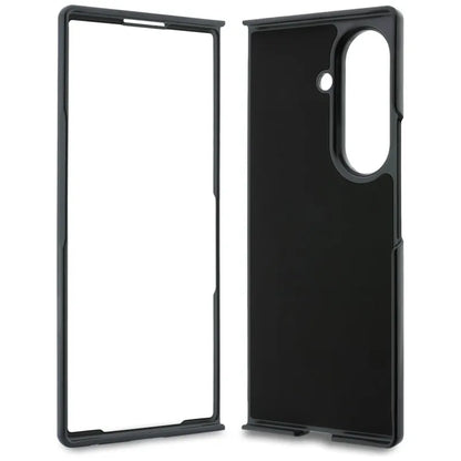 Karl Lagerfeld Saffiano Karl & Choupette Pin dėklas Samsung Galaxy Z Fold 8 Ultra telefonui (juodas)