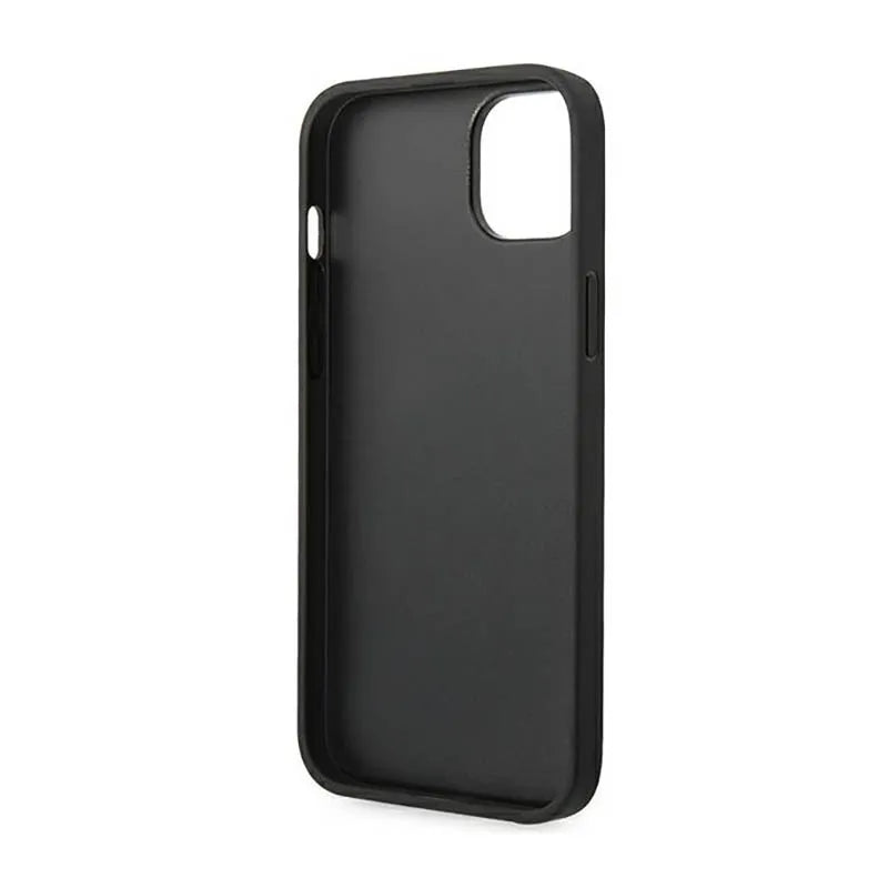 Karl Lagerfeld Saffiano Mono Metal Logo – dėklas, skirtas iPhone 14 Plus (pilkas)