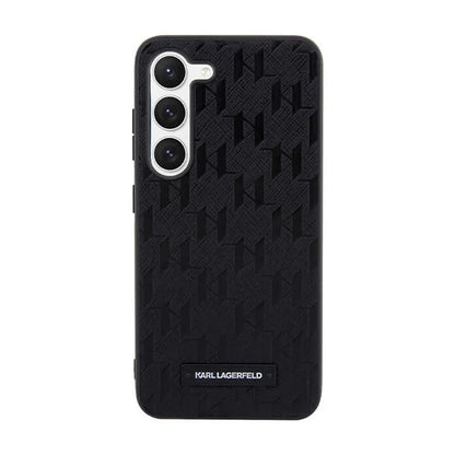 Karl Lagerfeld Saffiano Monogram Metal Logo – Dėklas Samsung Galaxy S24 (juodas)