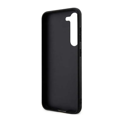 Karl Lagerfeld Saffiano Monogram Metal Logo – dėklas skirtas Samsung Galaxy S23+ (juodas)