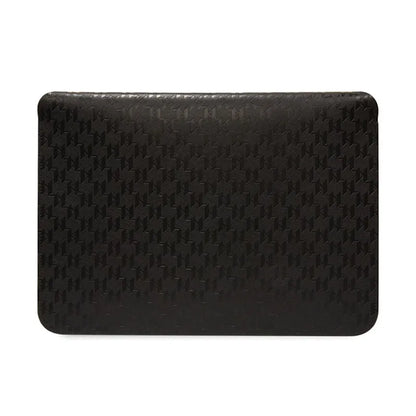 Karl Lagerfeld Saffiano Monogram Plaque Sleeve - 14" nešiojamojo kompiuterio dėklas (juodas)