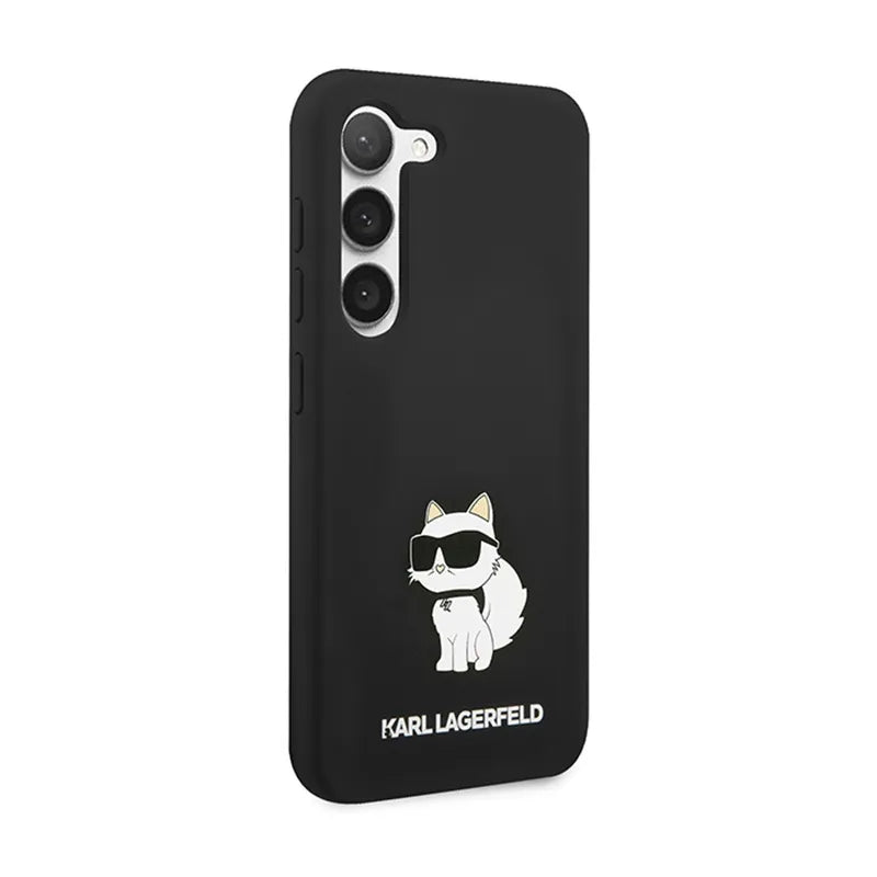 Karl Lagerfeld Silicone Choupette – „Samsung Galaxy S24“ dėklas (juodas)