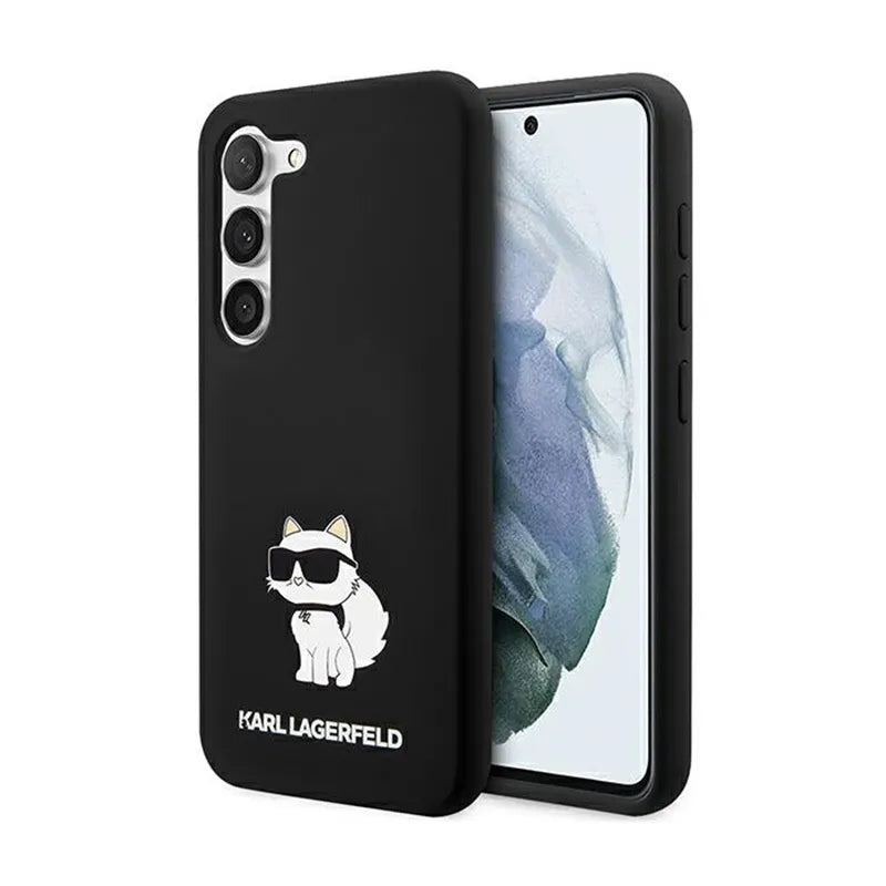 Karl Lagerfeld Silicone Choupette – „Samsung Galaxy S24“ dėklas (juodas)