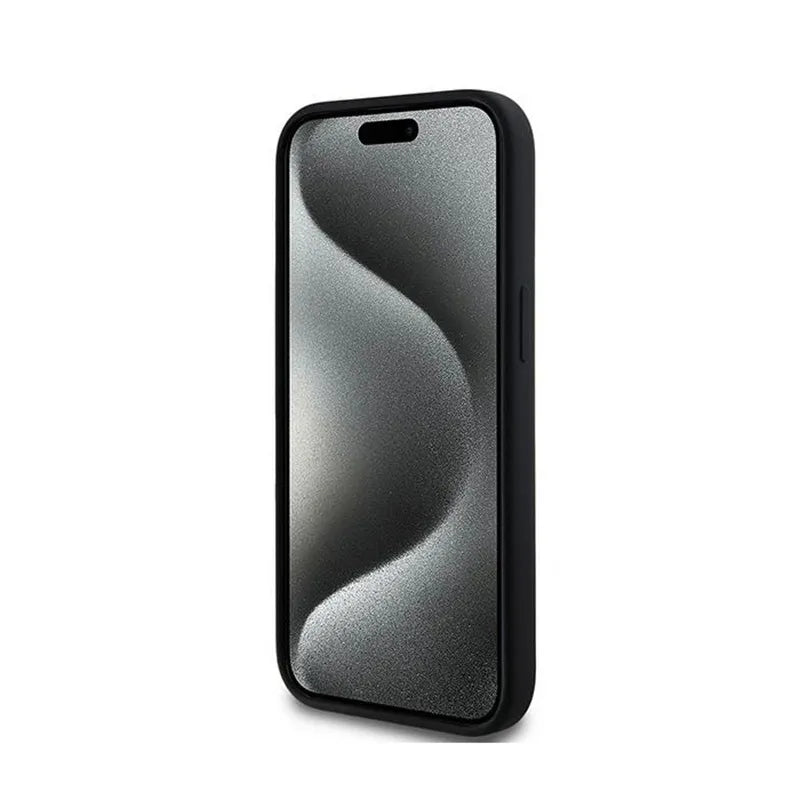 Karl Lagerfeld Silicone Karl & Choupette MagSafe - dėklas iPhone 15 Plus / 14 Plus (juodas)