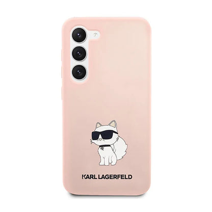 Karl Lagerfeld Silicone NFT Choupette – dėklas Samsung Galaxy S23 (rožinis)