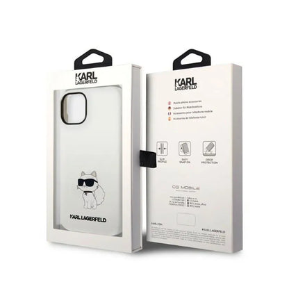 Karl Lagerfeld Silicone NFT Choupette – Dėklas, skirtas iPhone 14 Plus (baltas)