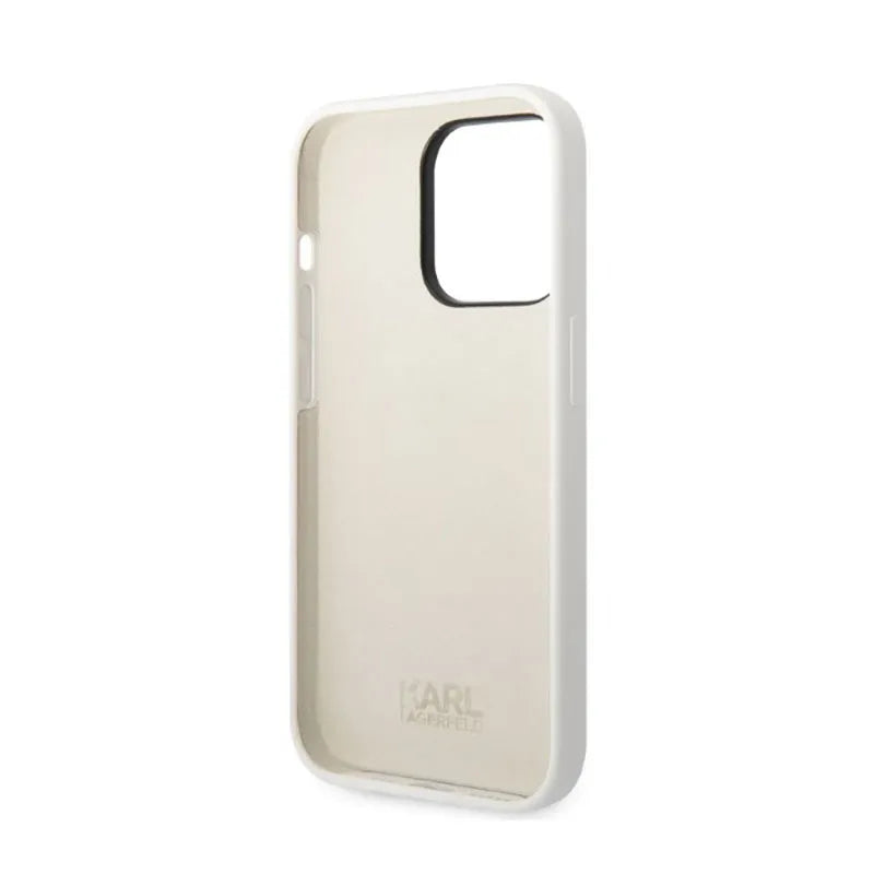 Karl Lagerfeld Silicone NFT Choupette – dėklas, skirtas „iPhone 14 Pro Max“ (baltas)