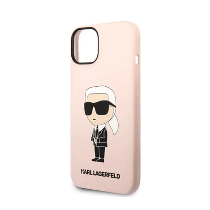 Karl Lagerfeld Silicone NFT Ikonik MagSafe – dėklas, skirtas „iPhone 14 Plus“ (rožinis)