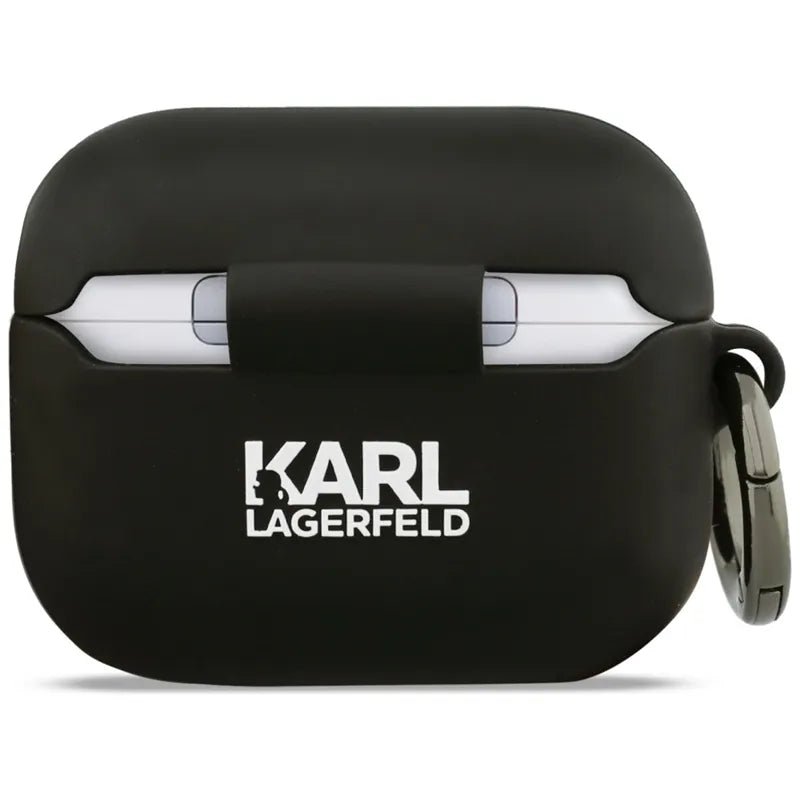 Karl Lagerfeld Silikoninė Karl galvos 3D - AirPods Pro 3 dėklas (Juodas)