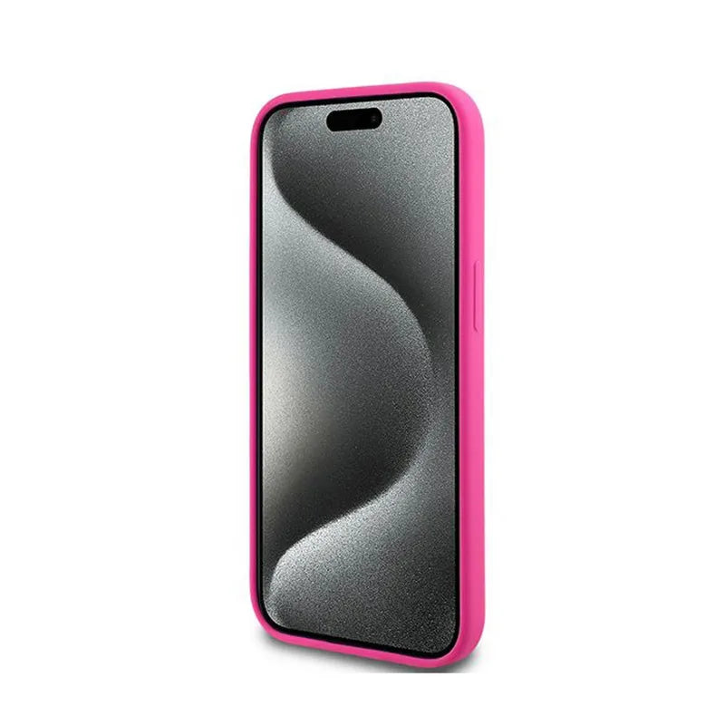 Karl Lagerfeld Silikoninis Choupette Head MagSafe - iPhone 15 Plus / 14 Plus dėklas (rožinis)
