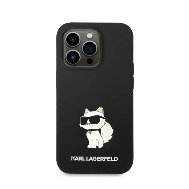 Karl Lagerfeld Silikoninis NFT Choupette – dėklas, skirtas „iPhone 14 Pro Max“ („Black“)