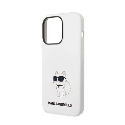 Karl Lagerfeld silikoninis NFT Choupette – dėklas, skirtas „iPhone 14 Pro“ („White“)