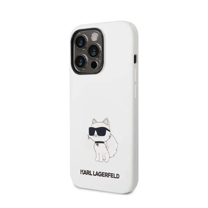 Karl Lagerfeld silikoninis NFT Choupette – dėklas, skirtas „iPhone 14 Pro“ („White“)