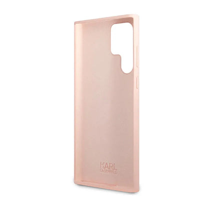 Karl Lagerfeld silikoninis NFT Choupette – dėklas, skirtas Samsung Galaxy S23 Ultra (rožinis)