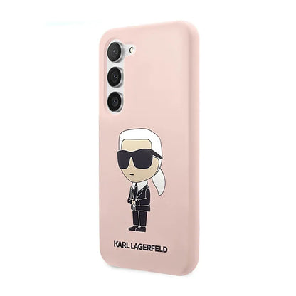 Karl Lagerfeld Silikoninis NFT Ikonik – dėklas Samsung Galaxy S23+ (rožinis)