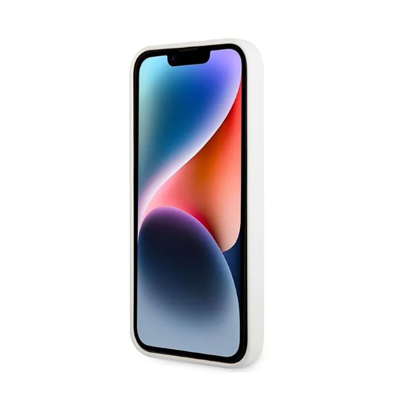 Karl Lagerfeld Silikoninis NFT Ikonik – dėklas skirtas iPhone 14 Plus (baltas)
