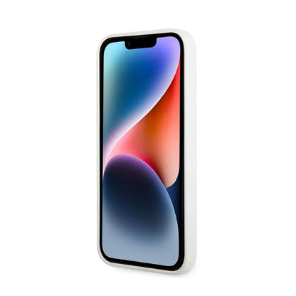 Karl Lagerfeld Silikoninis NFT Ikonik – dėklas skirtas iPhone 14 Plus (baltas)