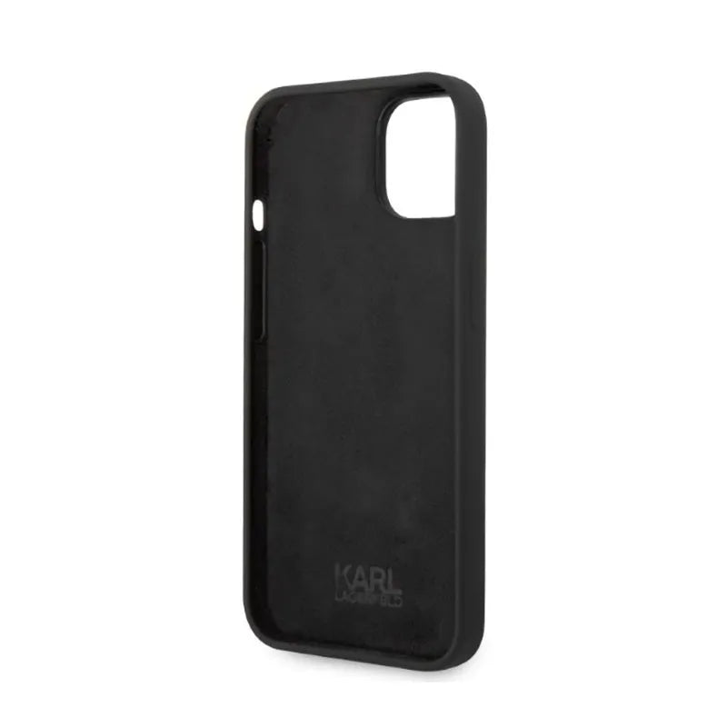Karl Lagerfeld silikoninis NFT Ikonik – dėklas, skirtas iPhone 14 Plus (juoda)