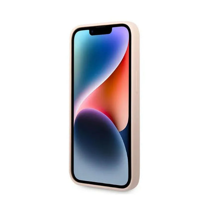 Karl Lagerfeld silikoninis NFT Ikonik - dėklas, skirtas „iPhone 14 Plus“ (rožinės spalvos)