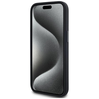 Karl Lagerfeld silikoninis "Shadow Metal Initial MagSafe" - dėklas iPhone 15 (juodas)