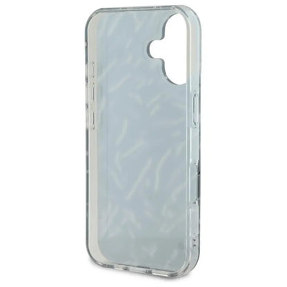 Karl Lagerfeld Zebra su virve - dėklas skirtas iPhone 16 (violetinis)