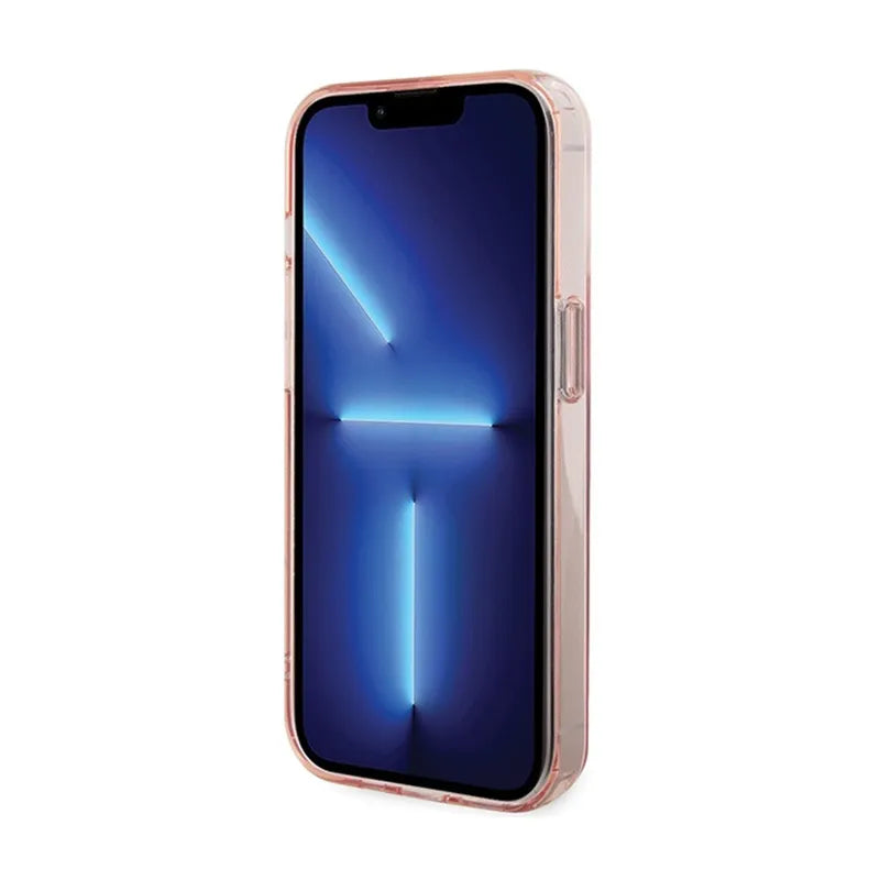 Karl Lagerfeld žiedo stovas Karl & Choupette MagSafe – iPhone 15 Pro Max dėklas (rožinis)