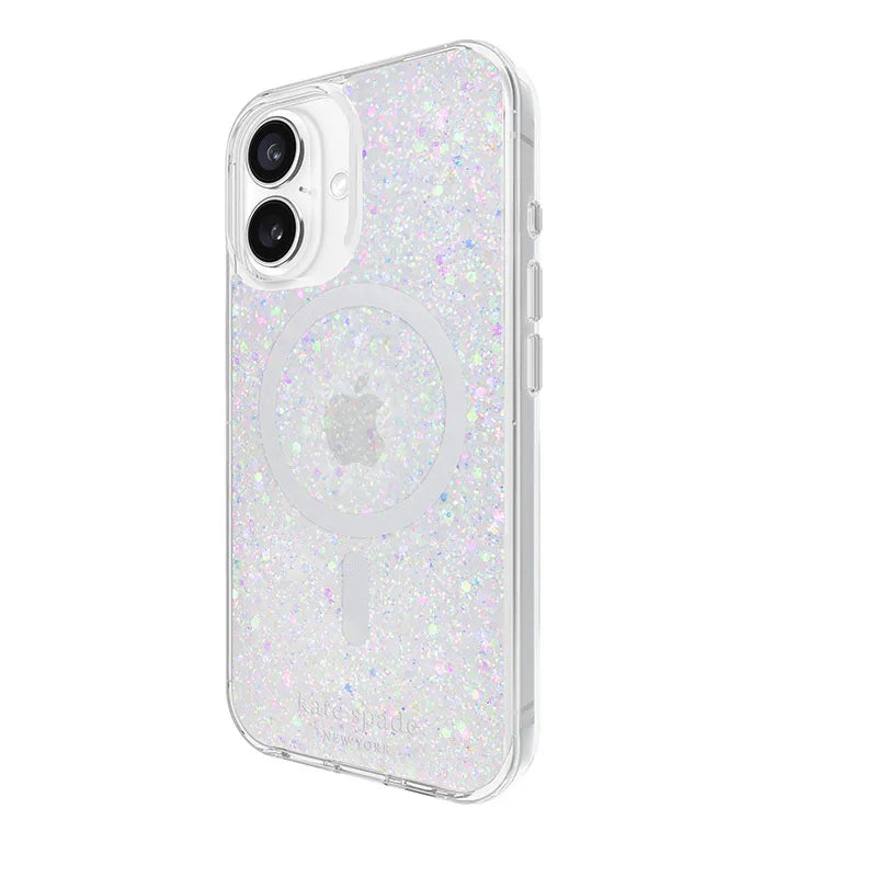 Kate Spade New York Apsauginis dėklas suderinamas su MagSafe – skirtas iPhone 16 (Stambūs blizgučiai)