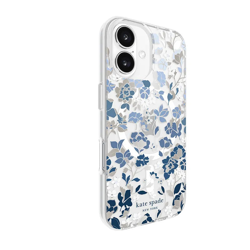 Kate Spade New York Apsauginis "Gems MagSafe" – dėklas "iPhone 16" (žiedų mėlyna)