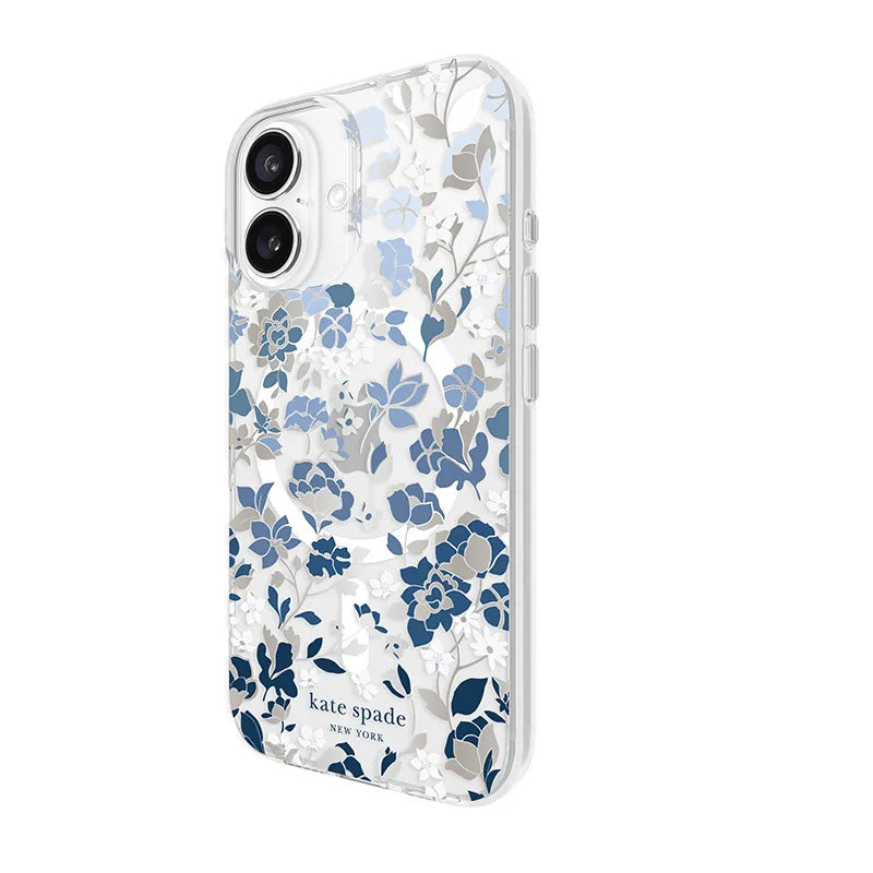 Kate Spade New York Apsauginis "Gems MagSafe" – dėklas "iPhone 16" (žiedų mėlyna)