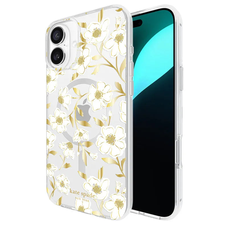 Kate Spade New York apsauginis „Gems“ MagSafe dėklas, skirtas iPhone 16 Plus (Saulėtos gėlės)