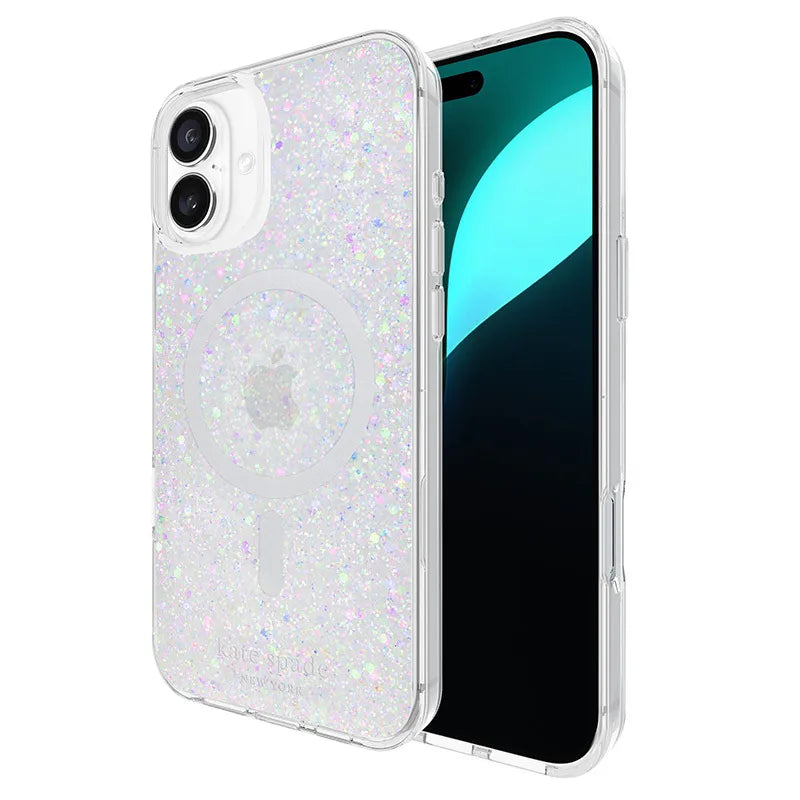 Kate Spade New York Apsauginis MagSafe dėklas – skirtas iPhone 16 Plus (stambus blizgučiai)