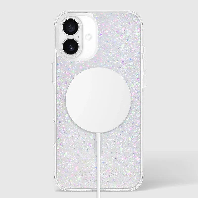 Kate Spade New York Apsauginis MagSafe dėklas – skirtas iPhone 16 Plus (stambus blizgučiai)