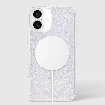 Kate Spade New York Apsauginis MagSafe dėklas – skirtas iPhone 16 Plus (stambus blizgučiai)