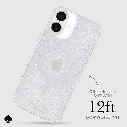 Kate Spade New York Apsauginis MagSafe dėklas – skirtas iPhone 16 Plus (stambus blizgučiai)