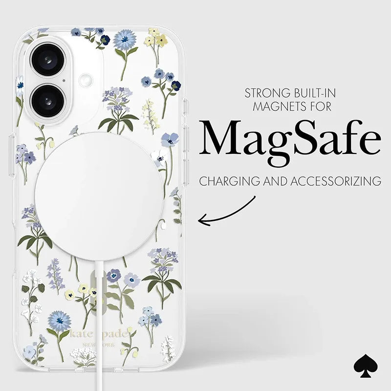 Kate Spade New York Apsauginis MagSafe – dėklas, skirtas „iPhone 16“ („Precious Bloom“)