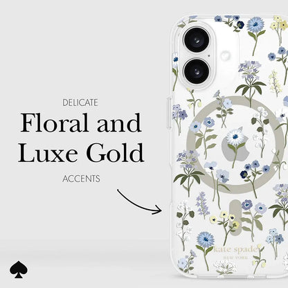 Kate Spade New York Apsauginis MagSafe – dėklas, skirtas „iPhone 16“ („Precious Bloom“)