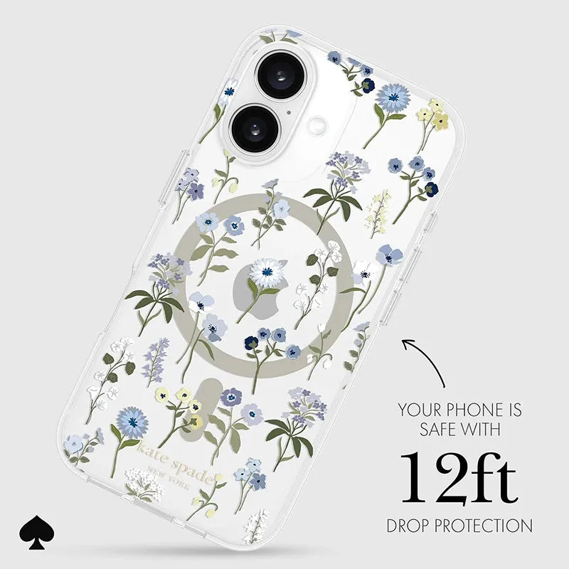 Kate Spade New York Apsauginis MagSafe – dėklas, skirtas „iPhone 16“ („Precious Bloom“)