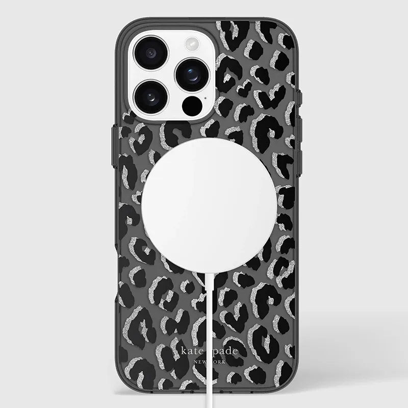 Kate Spade New York apsauginis „MagSafe“ dėklas, skirtas „iPhone 16 Pro Max“ (City Leopard)