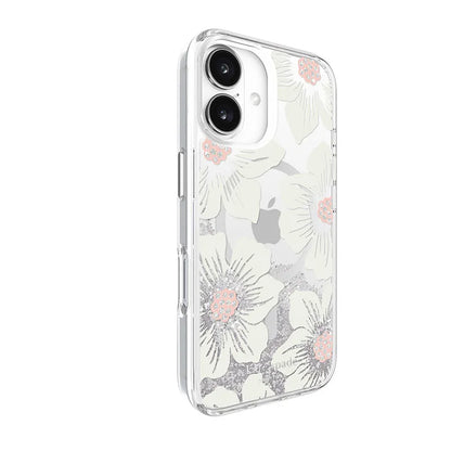 Kate Spade New York Liquid Glitter MagSafe - Dėklas, skirtas iPhone 16 (Hollyhock Floral)