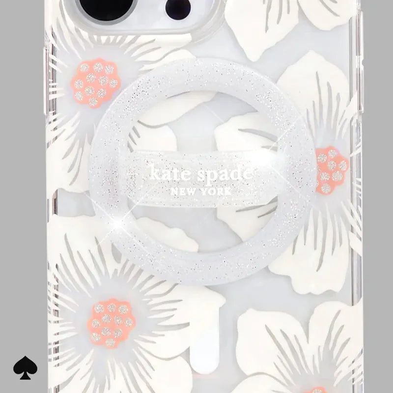Kate Spade New York magnetinis žiedinis laikiklis – MagSafe piršto laikiklis ("The Sparkle Silver")