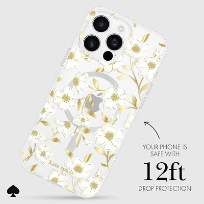 Kate Spade New York Protective Gems MagSafe – dėklas, skirtas iPhone 16 Pro Max (Sunshine Floral)