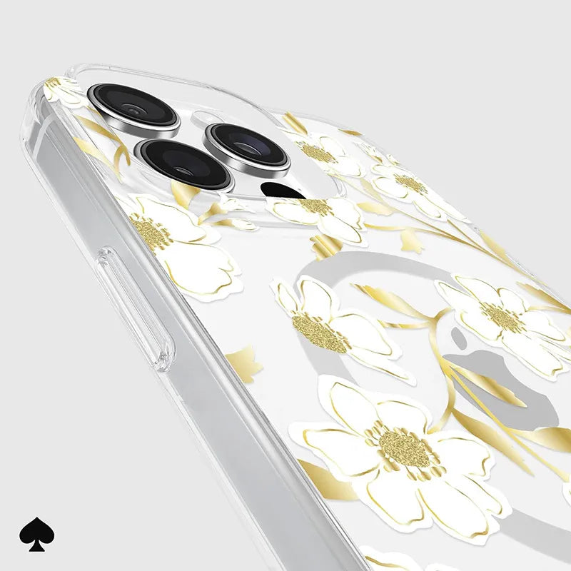 Kate Spade New York Protective Gems MagSafe – dėklas, skirtas iPhone 16 Pro Max (Sunshine Floral)